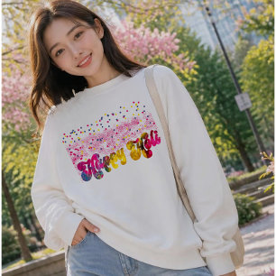 T-shirt En Tri-matière Énergie Liquide Groovy Art Culturel Holi
