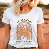 T-shirt En Tri-matière Énergie positive Rétro Boho Sun
