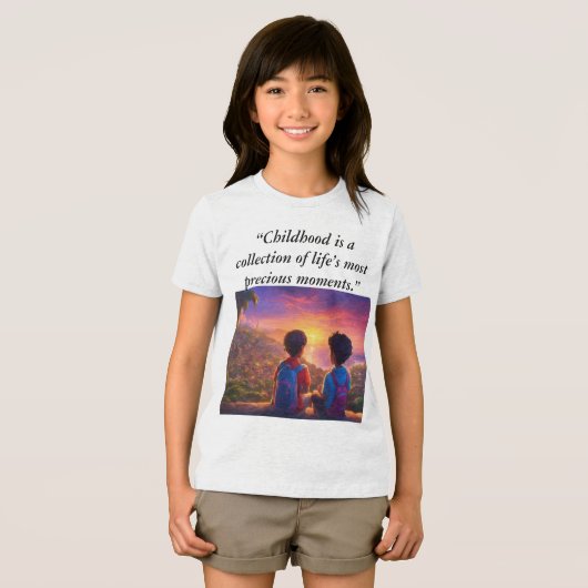 T-shirt En Tri-matière "Enfance Souvenirs Aventure - T-shirt enfant" (Recto plein)