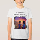 T-shirt En Tri-matière "Enfance Souvenirs Aventure - T-shirt enfant" (Recto)