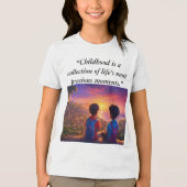 T-shirt En Tri-matière "Enfance Souvenirs Aventure - T-shirt enfant" (Recto)