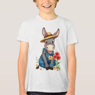 T-shirt En Tri-matière Enfants Âne Drôle