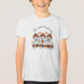 T-shirt En Tri-matière Enfants trop mignons pour parler Halloween (Recto)