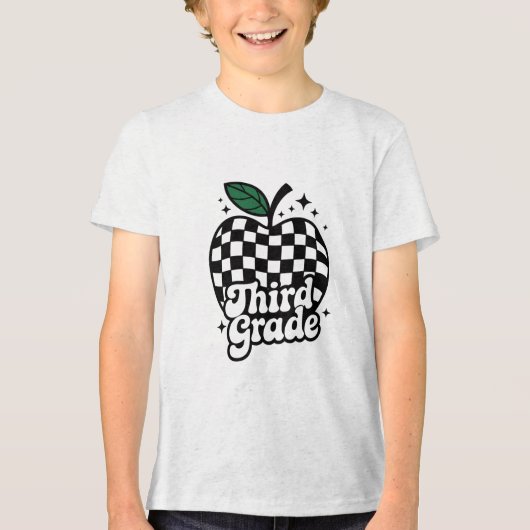 T-shirt En Tri-matière Enseignant 3e année Retour à l'école (Recto)