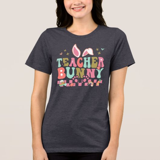 T-shirt En Tri-matière Enseignant Bunny Graphic (Recto)