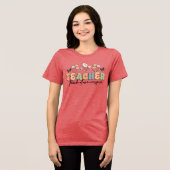 T-shirt En Tri-matière Enseignant de style rétro (Recto plein)