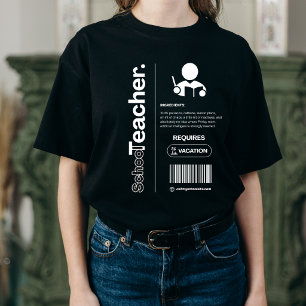 T-shirt En Tri-matière Enseignant – Humour de Travail Drôle, Cadeau de Bu