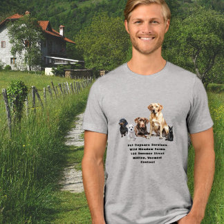 T-shirt En Tri-matière Entreprise de services pour animaux de compagnie P