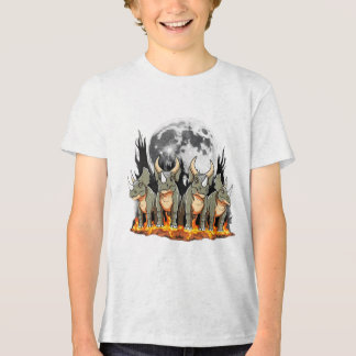 T-shirt En Tri-matière Epic Triceratops Dinosaur – Fiery Moonlight Prehis