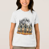 T-shirt En Tri-matière Epic Triceratops Dinosaur – Fiery Moonlight Prehis (Recto)