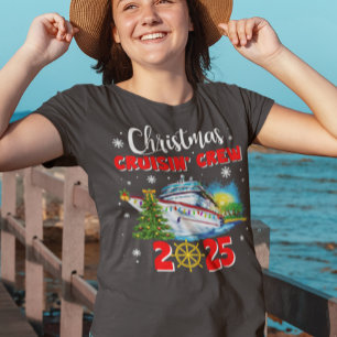 T-shirt En Tri-matière Équipage de croisière de Noël - Bateau personnalis