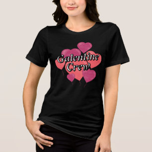 T-shirt En Tri-matière Équipage de la Saint-Valentin Cœur Ballon