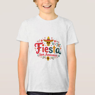 T-shirt En Tri-matière Équipe de Fiesta San Antonio Texas Cinco De Mayo L