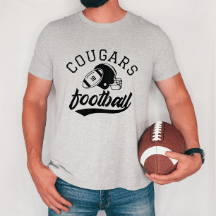 T-shirt En Tri-matière Équipe de football personnalisée rétro gris athlét