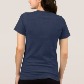 T-shirt En Tri-matière Équipe maman mignonne simple texte blanc personnal (Verso)