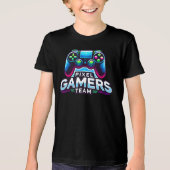T-shirt En Tri-matière Équipe Pixel Gamers - Future Gamer Kids (Recto)