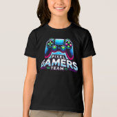 T-shirt En Tri-matière Équipe Pixel Gamers - Future Gamer Kids (Recto)