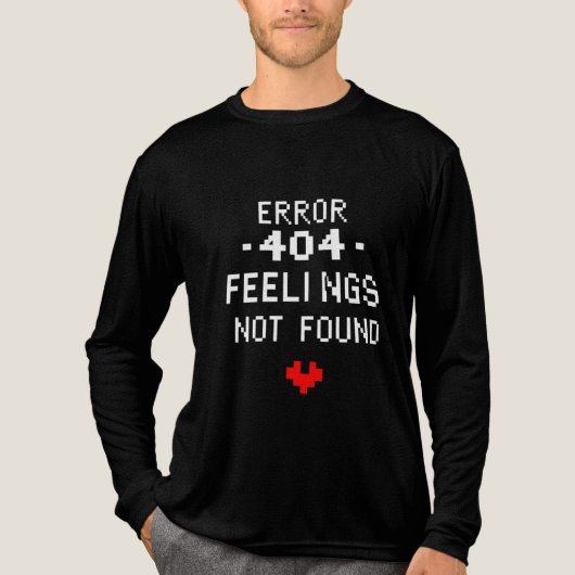 T-shirt En Tri-matière erreur -404- sentiments introuvable (Recto)