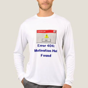 T-shirt En Tri-matière Erreur amusante 404 Motivation introuvable Rétro T