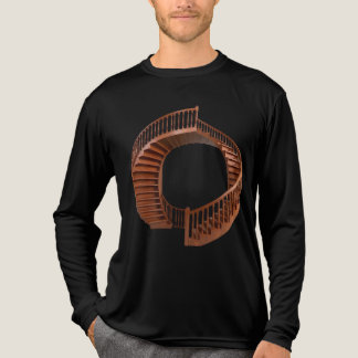 T-shirt En Tri-matière Escalier vintage Du Mystère Chemise Tri-Mélange