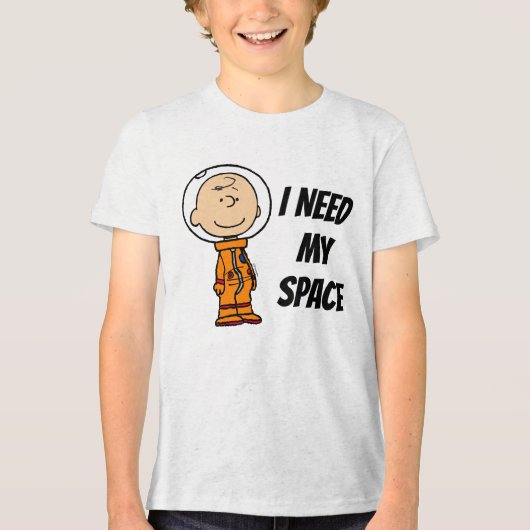T-shirt En Tri-matière ESPACE | Charlie Astronaut Brown (Recto)