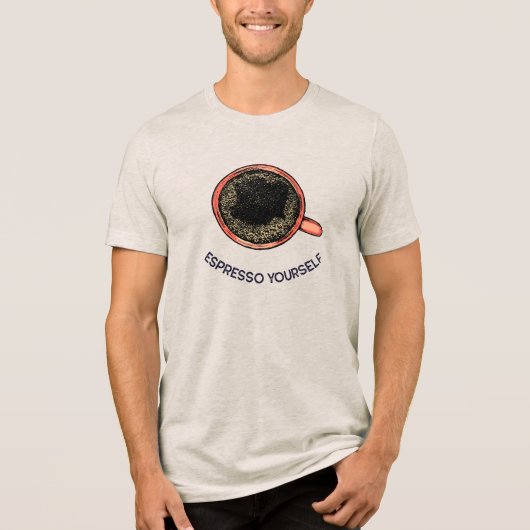 T-shirt En Tri-matière Espresso Yself Top View (Recto)