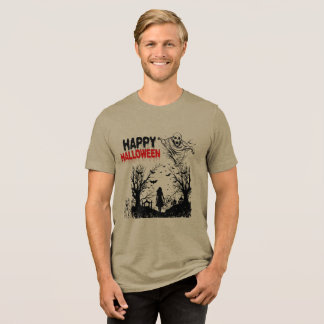 T-shirt En Tri-matière Esprits Sombres Rassemblant l'olive
