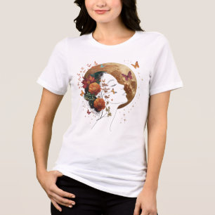T-shirt En Tri-matière Esthétique de floraison automnale Art fin Croissan
