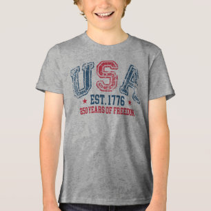 T-shirt En Tri-matière États-Unis 250 Ans de Liberté
