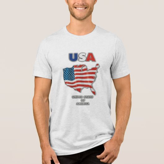 T-shirt En Tri-matière États-Unis - États-Unis d'Amérique (Recto)