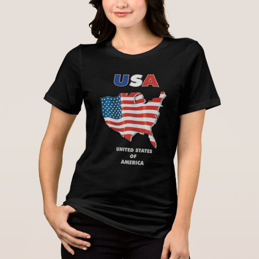 T-shirt En Tri-matière États-Unis - États-Unis d'Amérique (Recto)