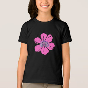 T-shirt En Tri-matière Été Mignon Fleur Rose
