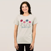 T-shirt En Tri-matière Étendre Joy Rose Bleu Fleurs (Recto plein)
