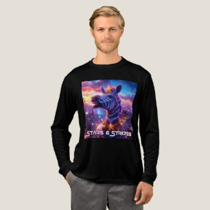 T-shirt En Tri-matière Étoiles et rayures avec Zebra Zanzibar -