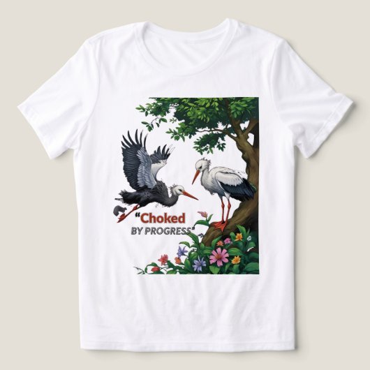 T-shirt En Tri-matière Étouffé par le progrès (Design Recto)