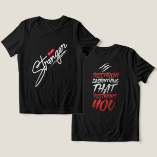 T-shirt En Tri-matière être une forte inspiration citation de motivation 