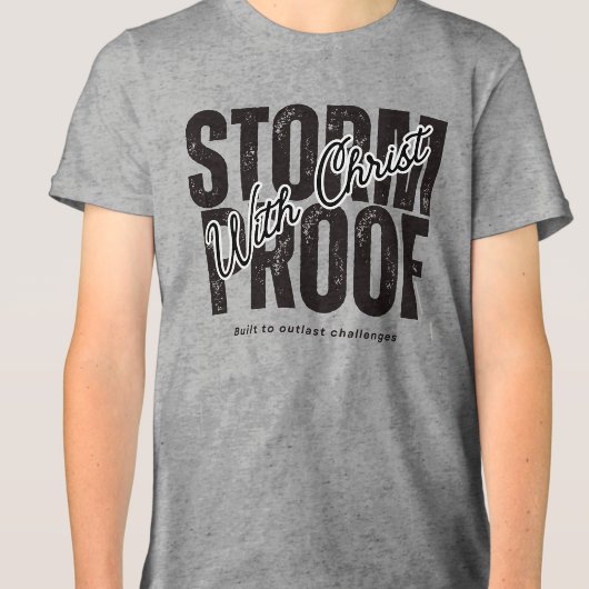 T-shirt En Tri-matière Évangile Christ Scripture Religieux Gris Graphique