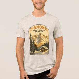T-shirt En Tri-matière Évasion Vintage à Chamonix Mont Blanc