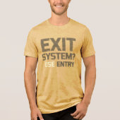 T-shirt En Tri-matière EXIT SYSTÈME ? UTILISER ENTRÉE - Glitch Rebel Tee (Recto)