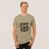 T-shirt En Tri-matière explorer (Recto plein)
