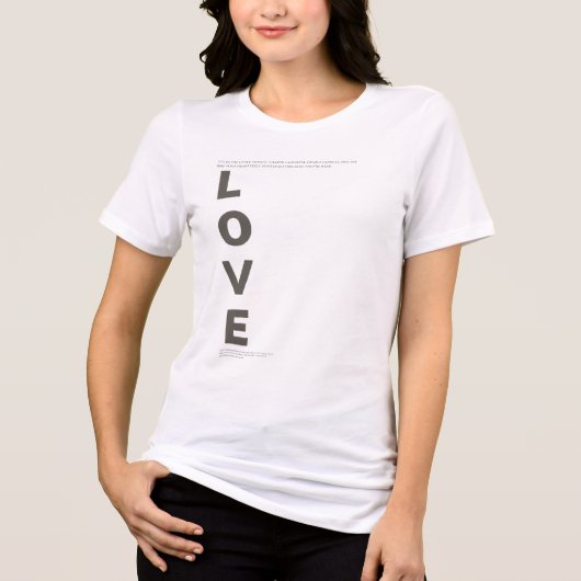 T-shirt En Tri-matière Expressions d'amour (Recto)