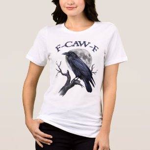 T-shirt En Tri-matière F-caw-f Funny Black Bird Black Crow