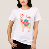 T-shirt En Tri-matière Fa La Llama | Noël (Recto)