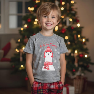 T-shirt En Tri-matière Fa La Llama   Noël doux d'hiver Llama