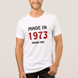 T-shirt En Tri-matière Fabriqué en 1973, Pièces d'Origine