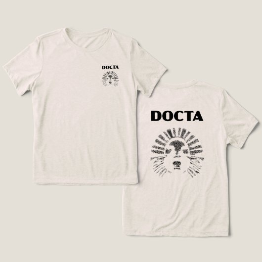 T-shirt En Tri-matière Face de maille de la Docta (Design Recto & Verso)