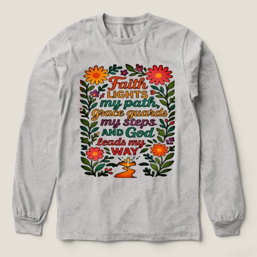 T-shirt En Tri-matière  Faith Lights My Path Christian Art - Inspirationa (Motif devant)