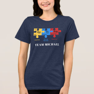 T-shirt En Tri-matière Famille assortie de sensibilisation à l'autisme pe