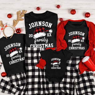 T-shirt En Tri-matière Famille personnalisée Plaid Buffalo Correspondance