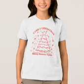 T-SHIRT  EN TRI-MATIÈRE FAMILY CHRISTMAS (Recto)